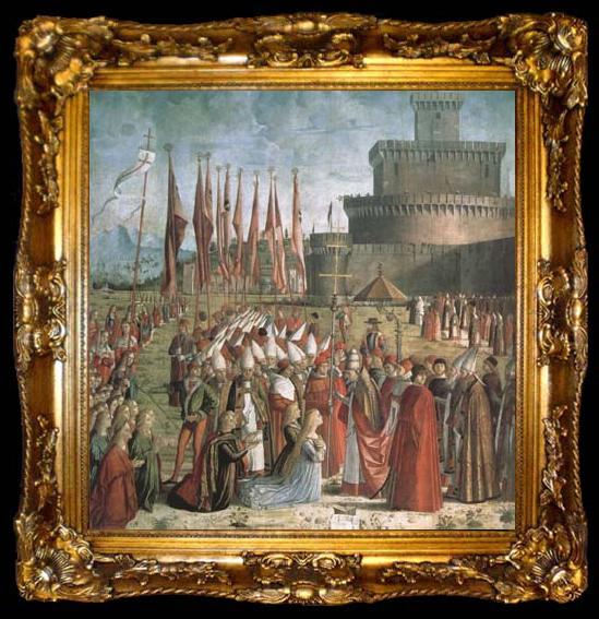 framed  Vittore Carpaccio Scenes from the Life of St Ursula (mk08), ta009-2
